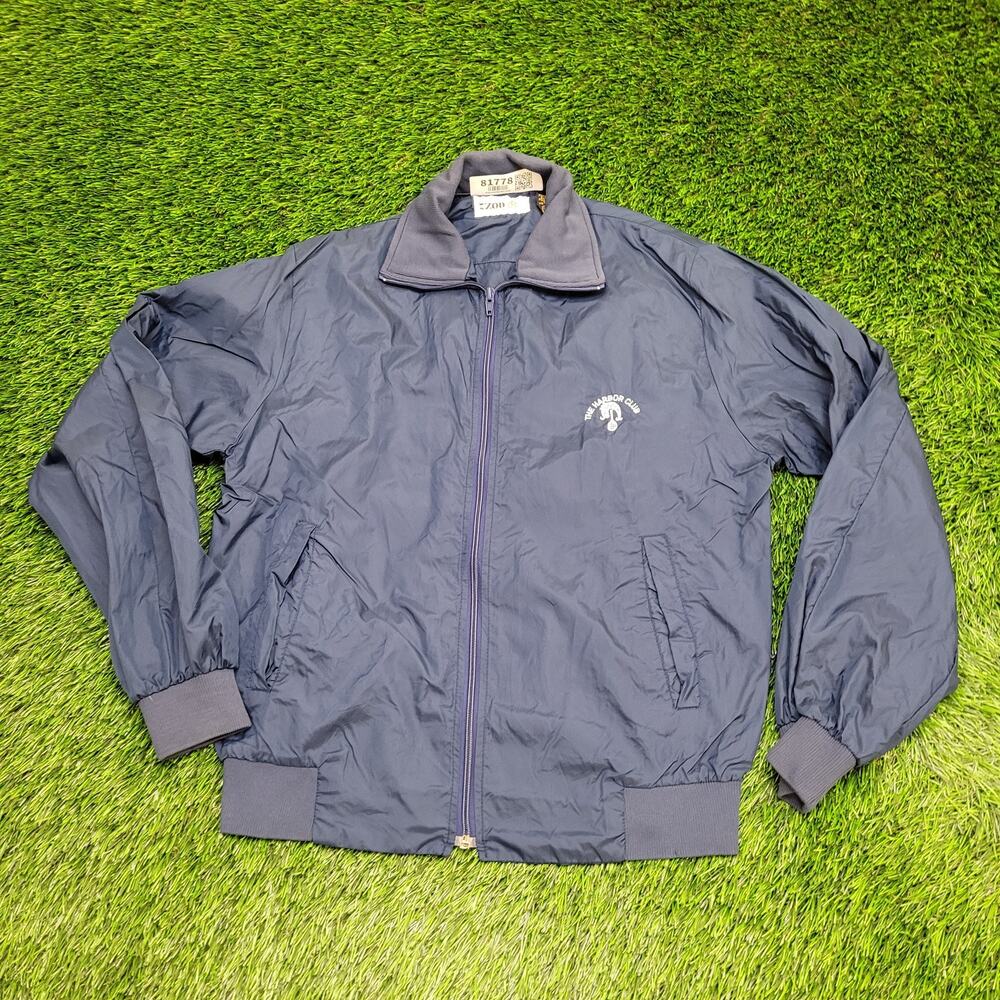 Vintage 90s IZOD Tennis Jacket Medium 20x25 Harbor-Club